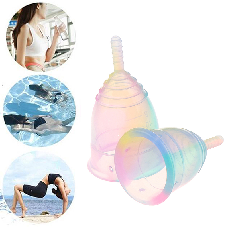 Menstrual Cup Silicone - * Portable Menstrual Cup Silicone Leak-proof