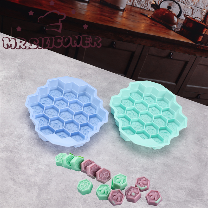 Beeswax Wrap Reusable - Silicone 19 Mobile Bee Honeycomb Cake