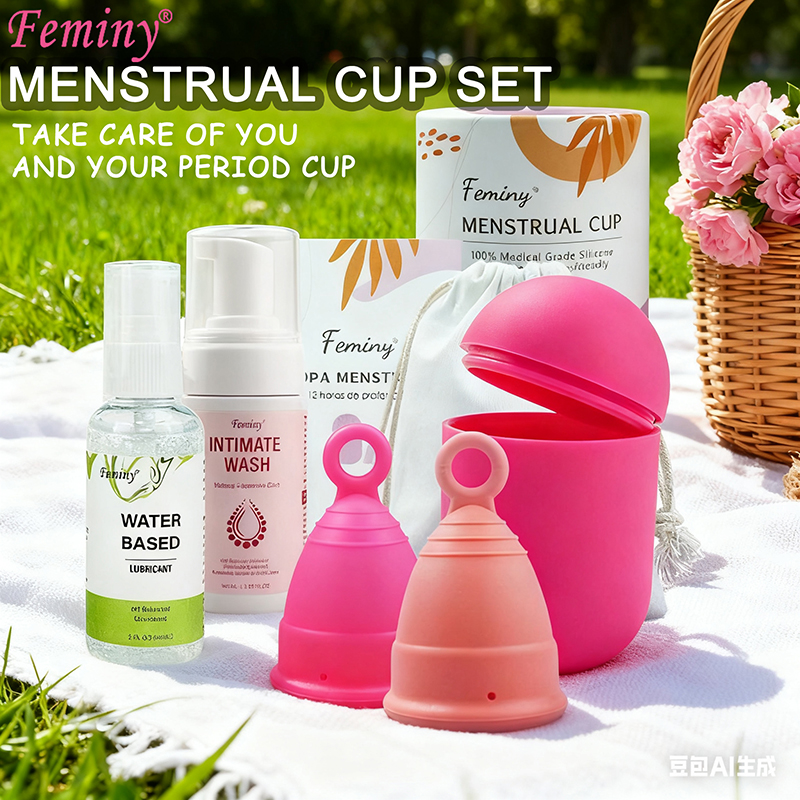 Menstrual Cup Silicone - Feminy Menstrual Cup Ring Medical Grade