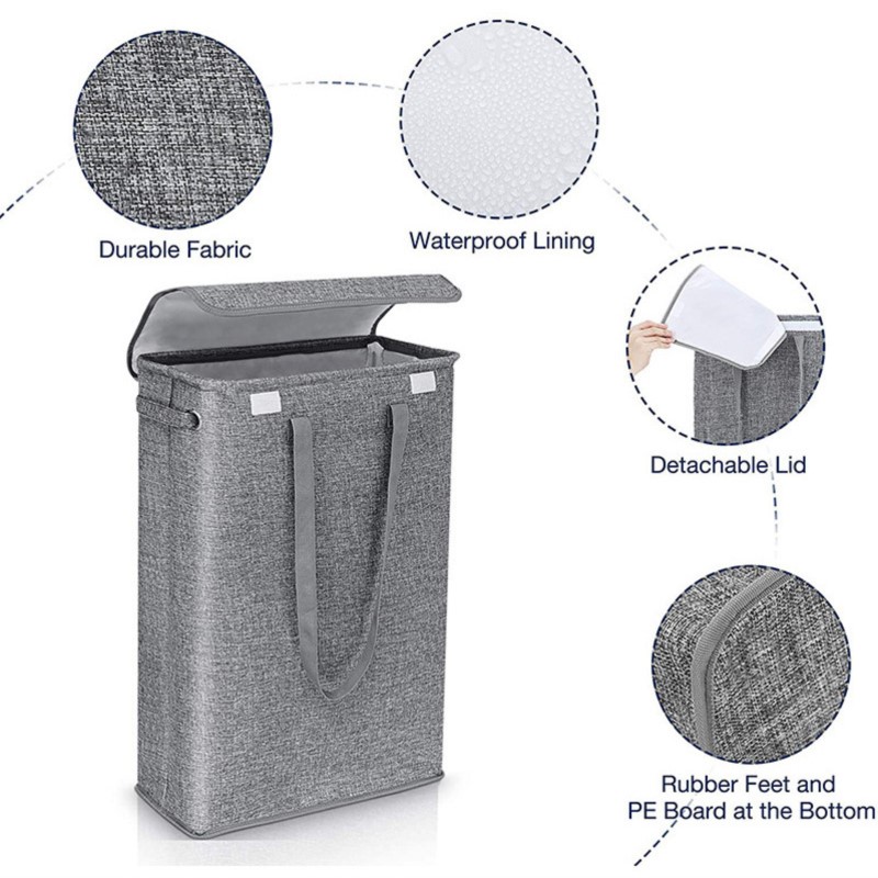 Cotton Linen Laundry Basket Wi - Laundry Strip Eco review and price