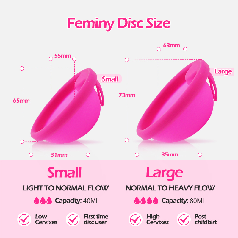 10Pcs Feminy Period Disc 100%  - Menstrual Cup Silicone review and price
