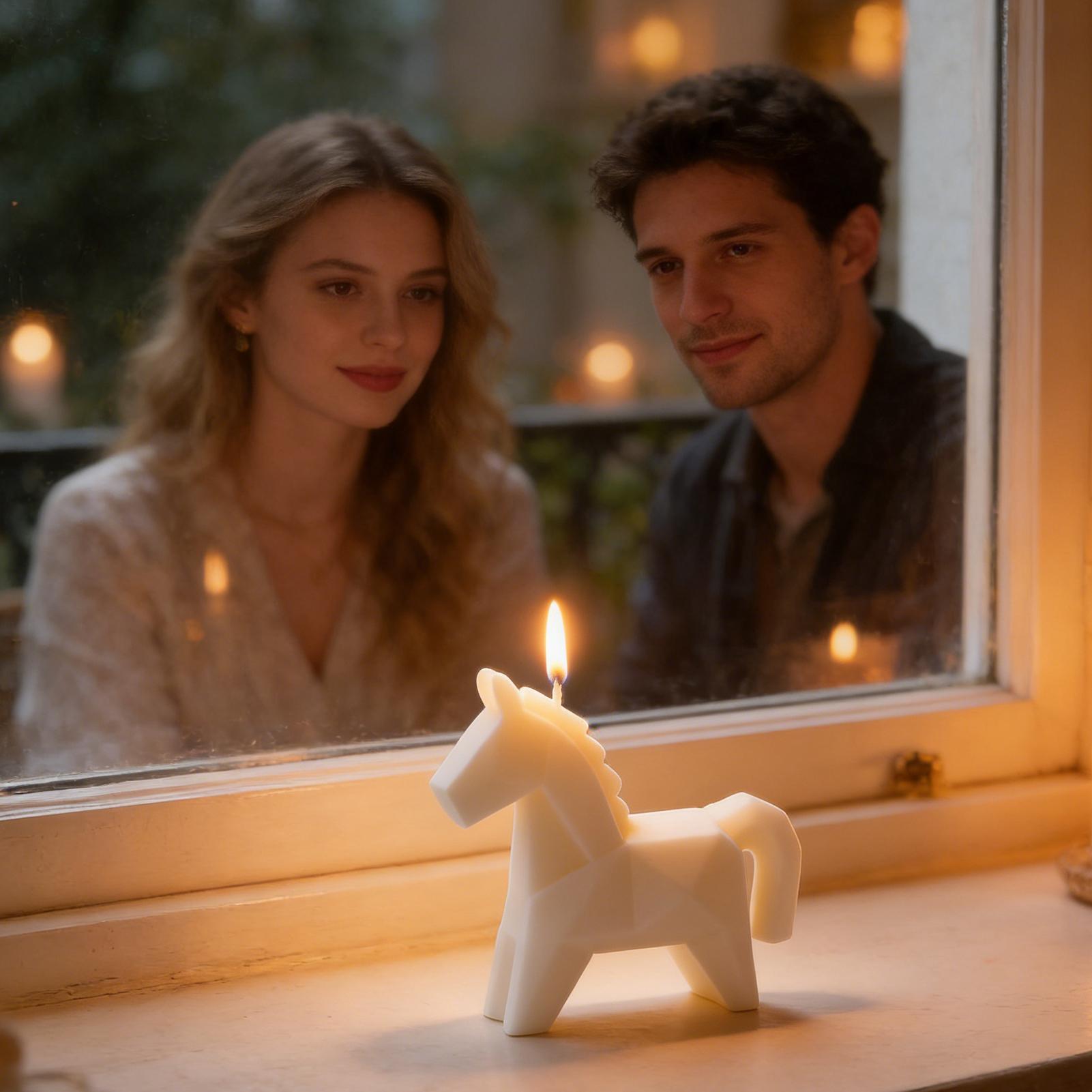 Horse Figure Scented Candle Tr - Beeswax Wrap Reusable review and price