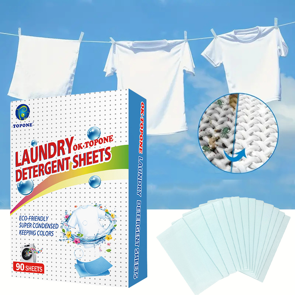 90 pcs Washer Sheets Detergent - Laundry Strip Eco review and price
