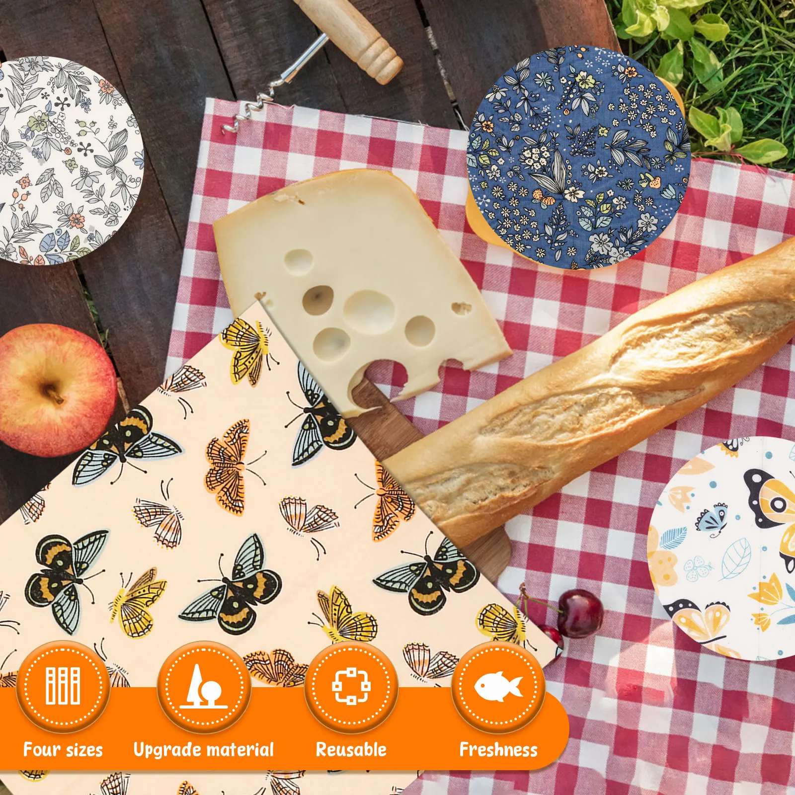 11 Pcs Beeswax Food Wrap Set R - Beeswax Wrap Reusable review and price