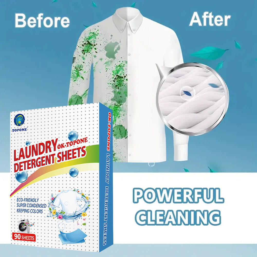 90 pcs Washer Sheets Detergent - Laundry Strip Eco review and price