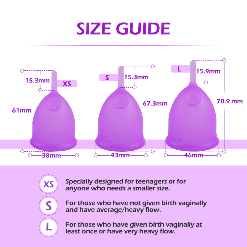5pcs Female Menstrual Cup XS C - Menstrual Cup Silicone review and price