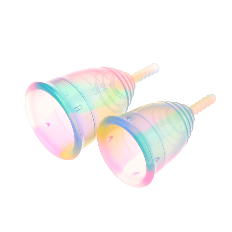 1PCS Women Colorful Cup Medica - Menstrual Cup Silicone review and price